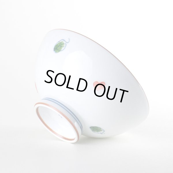 画像3: 恋つばき(赤) 茶碗 (3)