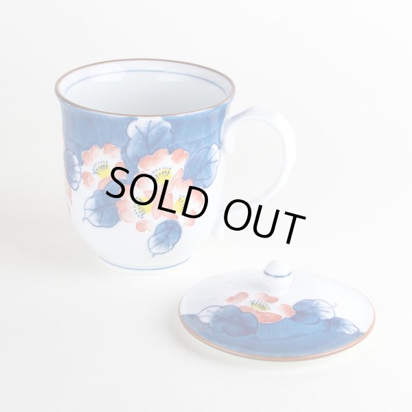 画像2: 花集い（赤）蓋付マグカップ (2)