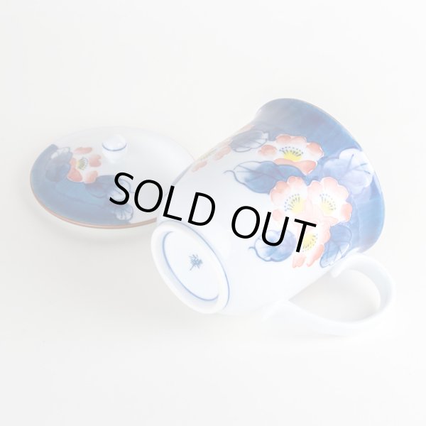 画像5: 花集い（赤）蓋付マグカップ (5)