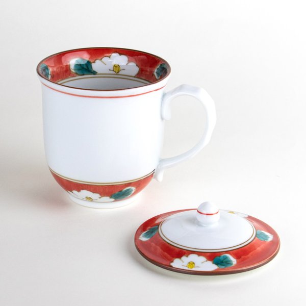 画像2: 【名入れ・名前入り】紗羅(赤) 蓋付マグカップ (2)