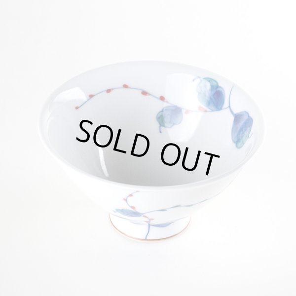 画像2: 【名入れ・名前入り】水引き草（小） 茶碗 (2)