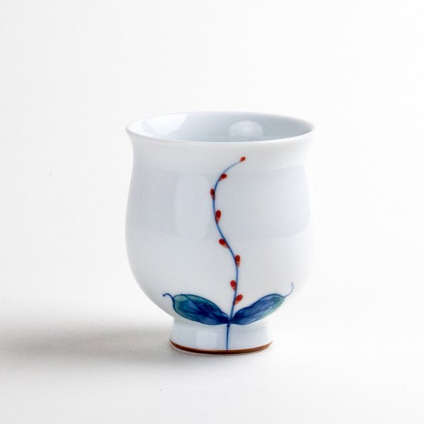 画像2: 【名入れ・名前入り】水引き草(小) 湯呑 (2)