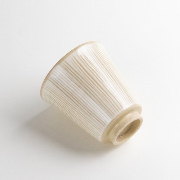 画像3: 線彫り(白)湯呑 (3)