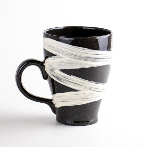 画像2: 【名入れ・名前入り】なると(黒)マグカップ (2)