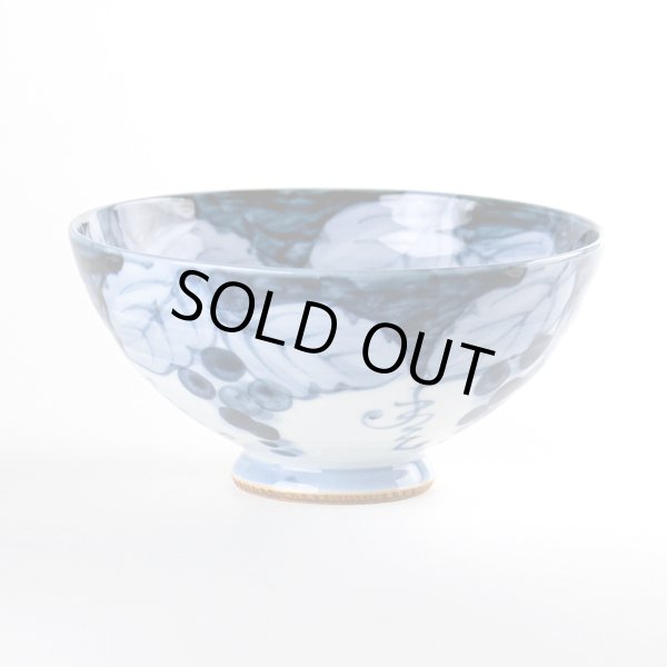 渕濃ぶどう(青)茶碗