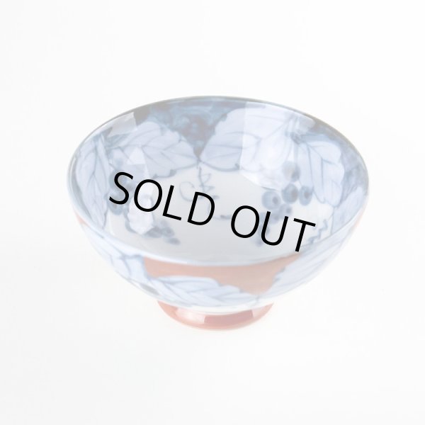 画像2: 渕濃ぶどう(赤)茶碗 (2)