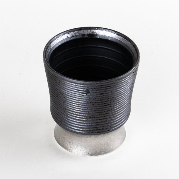 画像2: ボーダー（銀）　フリーカップ (2)