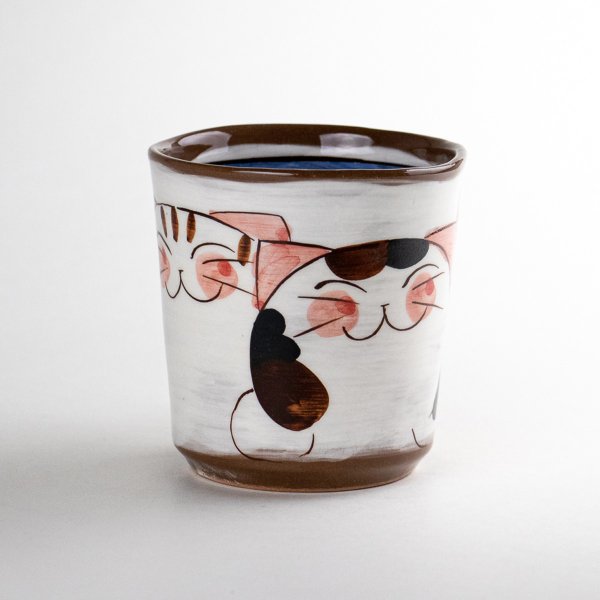 画像2: 仲良しネコ(青) マグカップ (2)