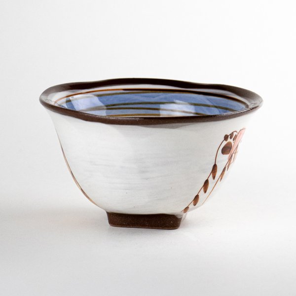 画像3: 仲良しネコ(青) 茶碗 (3)