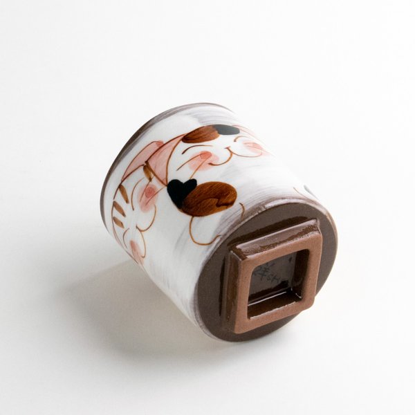 画像4: 仲良しネコ(青) 湯呑 (4)