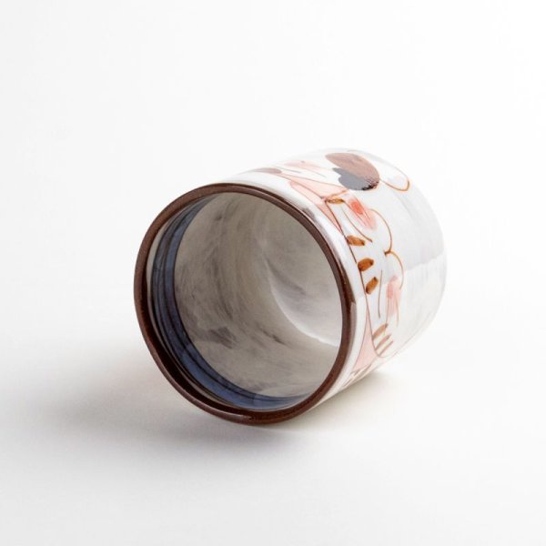 画像5: 仲良しネコ(青) 湯呑 (5)