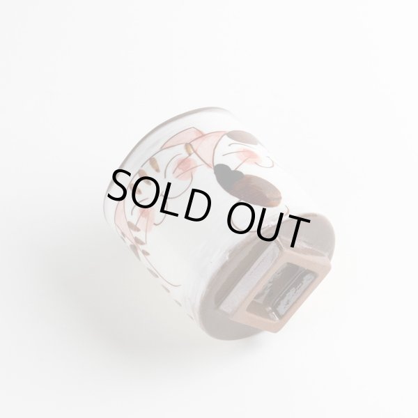 画像4: 仲良しネコ（赤） 湯呑 (4)