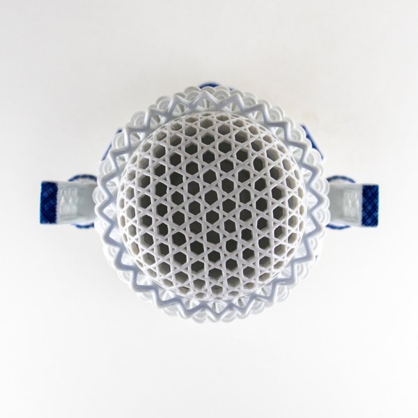 画像5: 透し彫 香炉（木箱入） (5)