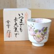 画像2: 白寿 お祝い 99歳 無病息災を願った縁起物ギフト 有田焼 湯呑み 花六瓢 赤 白寿熨斗・メッセージカード付き 木箱入り (2)