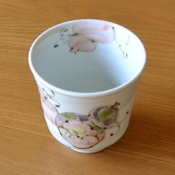 画像5: 白寿 お祝い 99歳 無病息災を願った縁起物ギフト 有田焼 湯呑み 花六瓢 赤 白寿熨斗・メッセージカード付き 木箱入り (5)