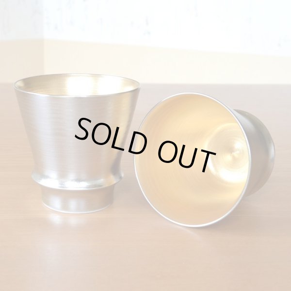 画像4: 銀婚式 プレゼント 有田焼 焼酎グラス ペアー 銀閣 のし・メッセージカード付き 木箱入り (4)