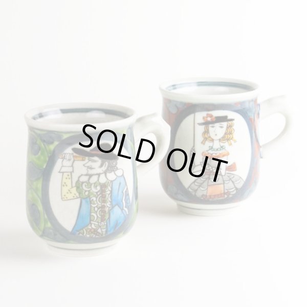 画像3: 退職祝い プレゼント マグカップ コーヒーカップ ペアー 2個セット 感謝を込めた木箱入りギフト 有田焼 円左エ門窯 南蛮人 (3)