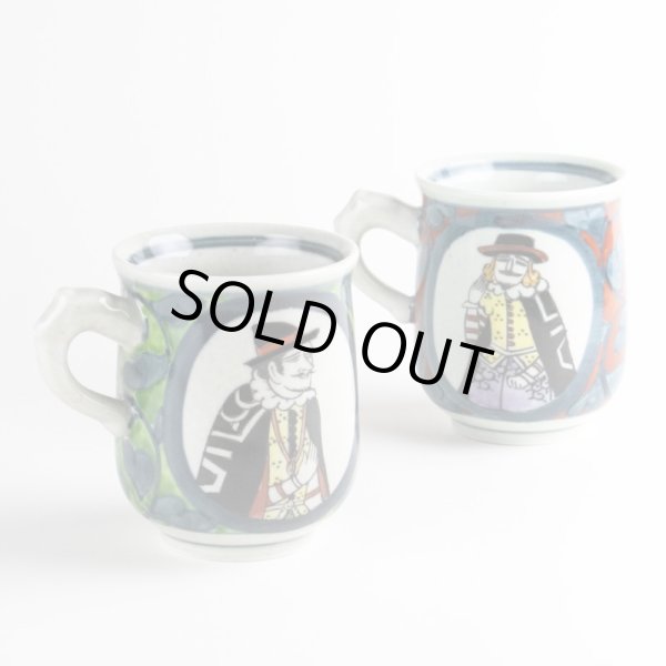 画像4: 退職祝い プレゼント マグカップ コーヒーカップ ペアー 2個セット 感謝を込めた木箱入りギフト 有田焼 円左エ門窯 南蛮人 (4)