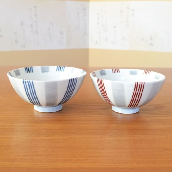 画像4: お礼の品 ギフト プレゼント 退職 栄転 転勤 卒業 感謝をこめて カード付き 夫婦茶碗 ペア 飯碗 有田焼 いなせ ギフト箱入り (4)