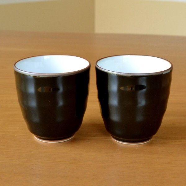 画像5: 名入れ 古希祝い 無病息災を願った縁起物ギフト 有田焼 湯呑み ペア 夫婦湯呑 六瓢色彩 メッセージカード付き・古希のし付き 木箱入り (5)