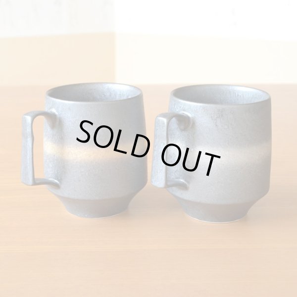 画像3: 結婚祝い プレゼント 有田焼 マグカップ ペアー 金河・銀河 のし・メッセージカード付き (3)